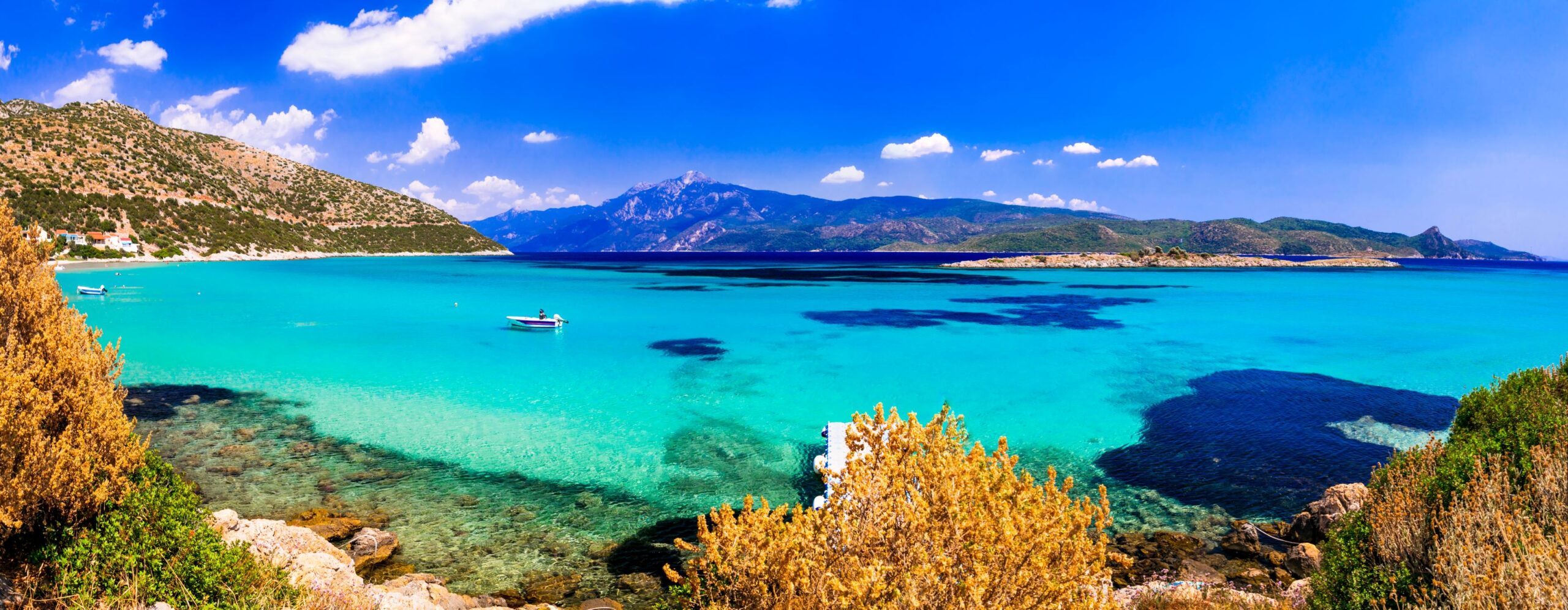 Plaža Psili Ammos je ena najlepših plaž na otoku Samos v Grčiji.